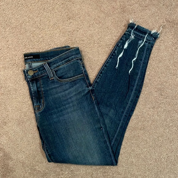J Brand Mid Rise Skinny Crop Jeans - Picture 6 of 10